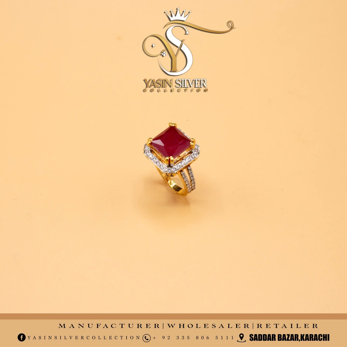 Royal Ruby Gold Ring