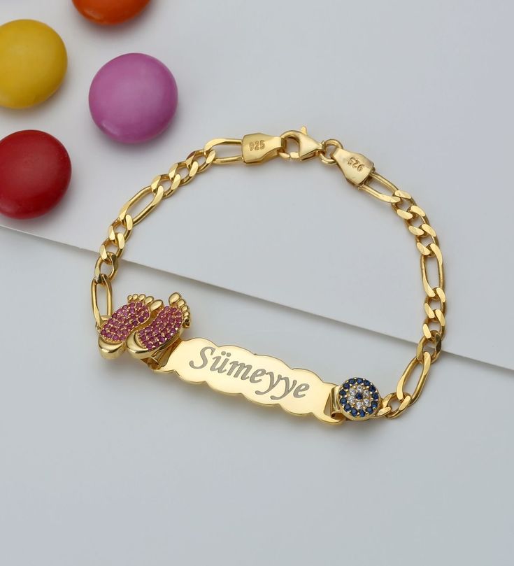 Custom Evil Eye Baby Bracelet