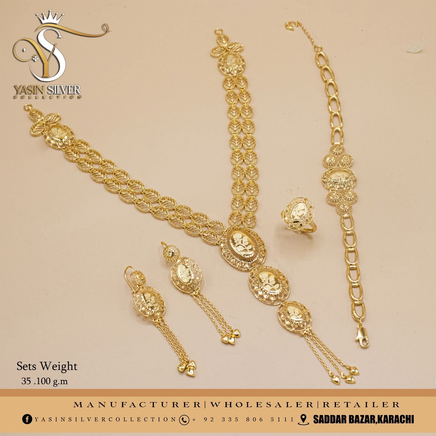 Royal Floral Silver Jhumka Choker