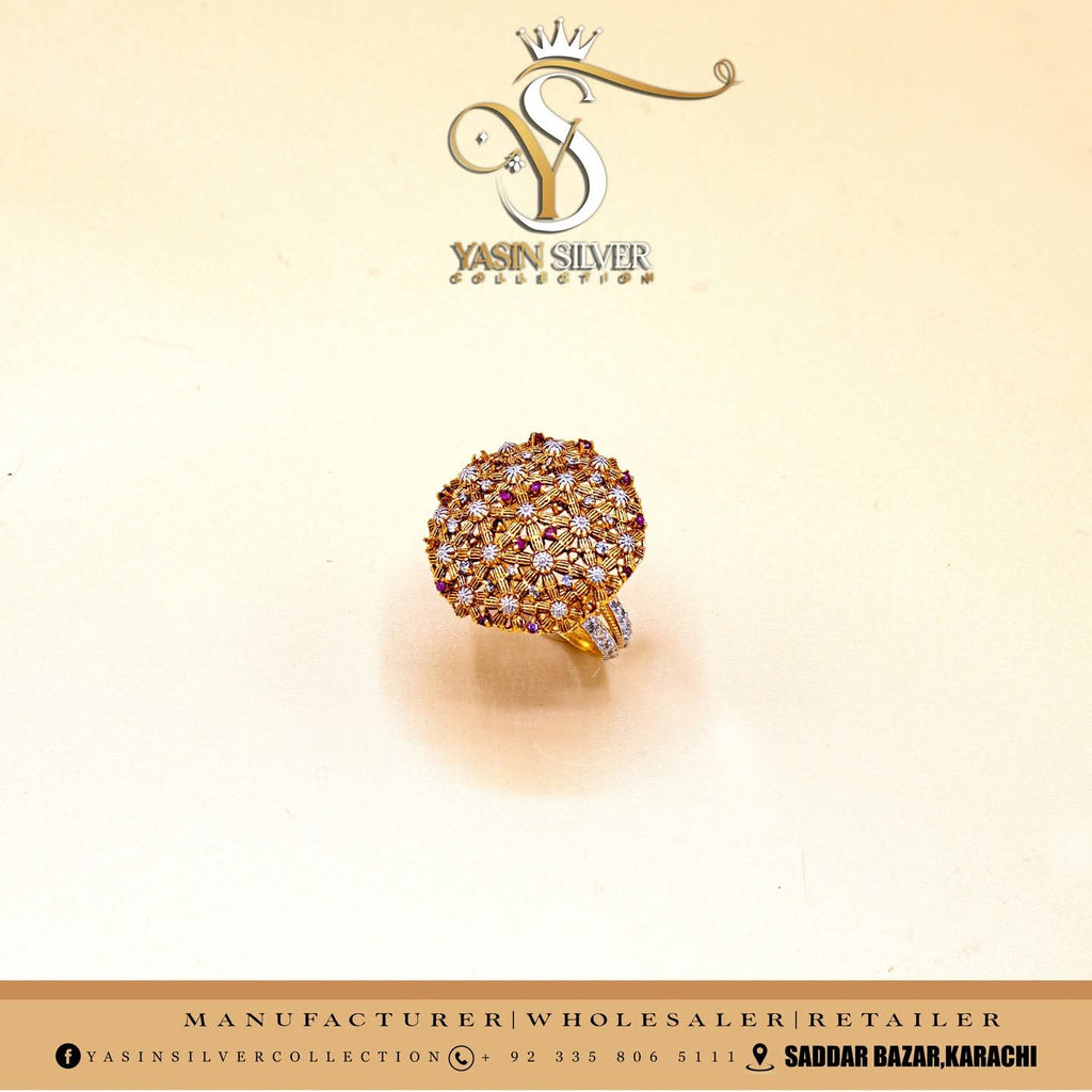 Exquisite Floral Statement Ring