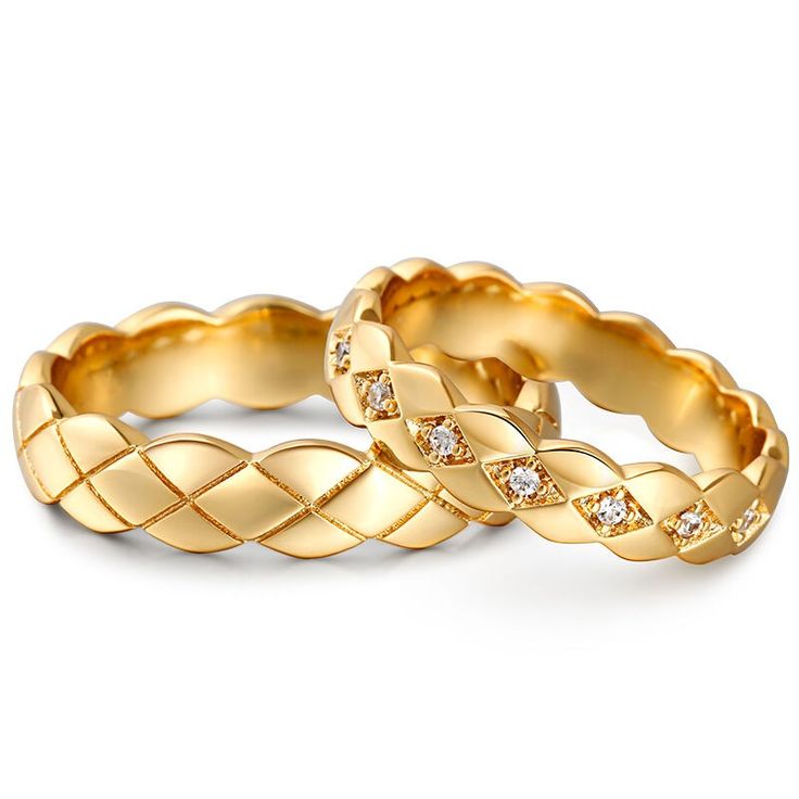 Golden Harmony Braided Couple Rings