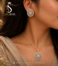 Eternal Shine Disc Pendant Set