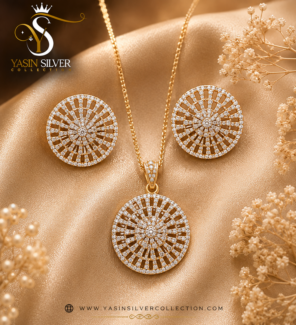 Eternal Shine Disc Pendant Set