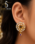 Royal Lavender Bloom Earrings