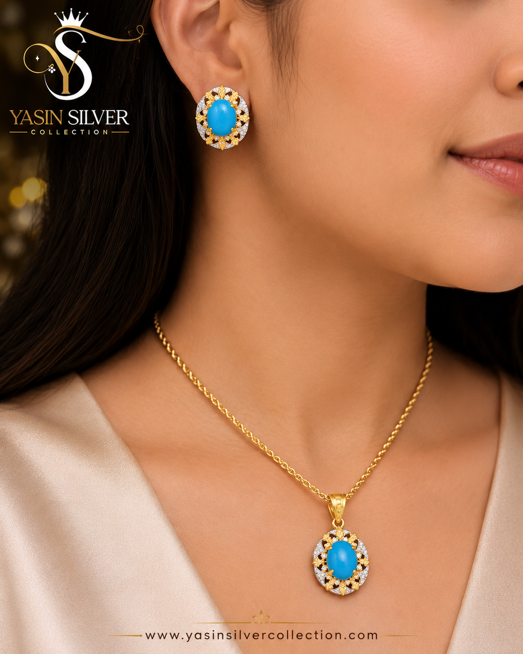 Royal Sky Turquoise Jewelry Set