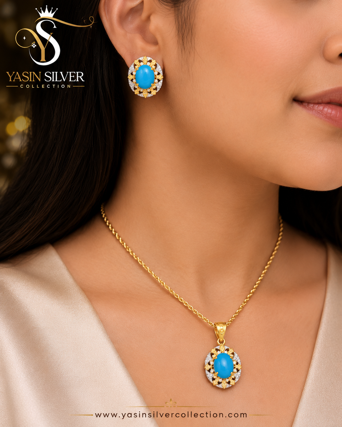 Royal Sky Turquoise Jewelry Set