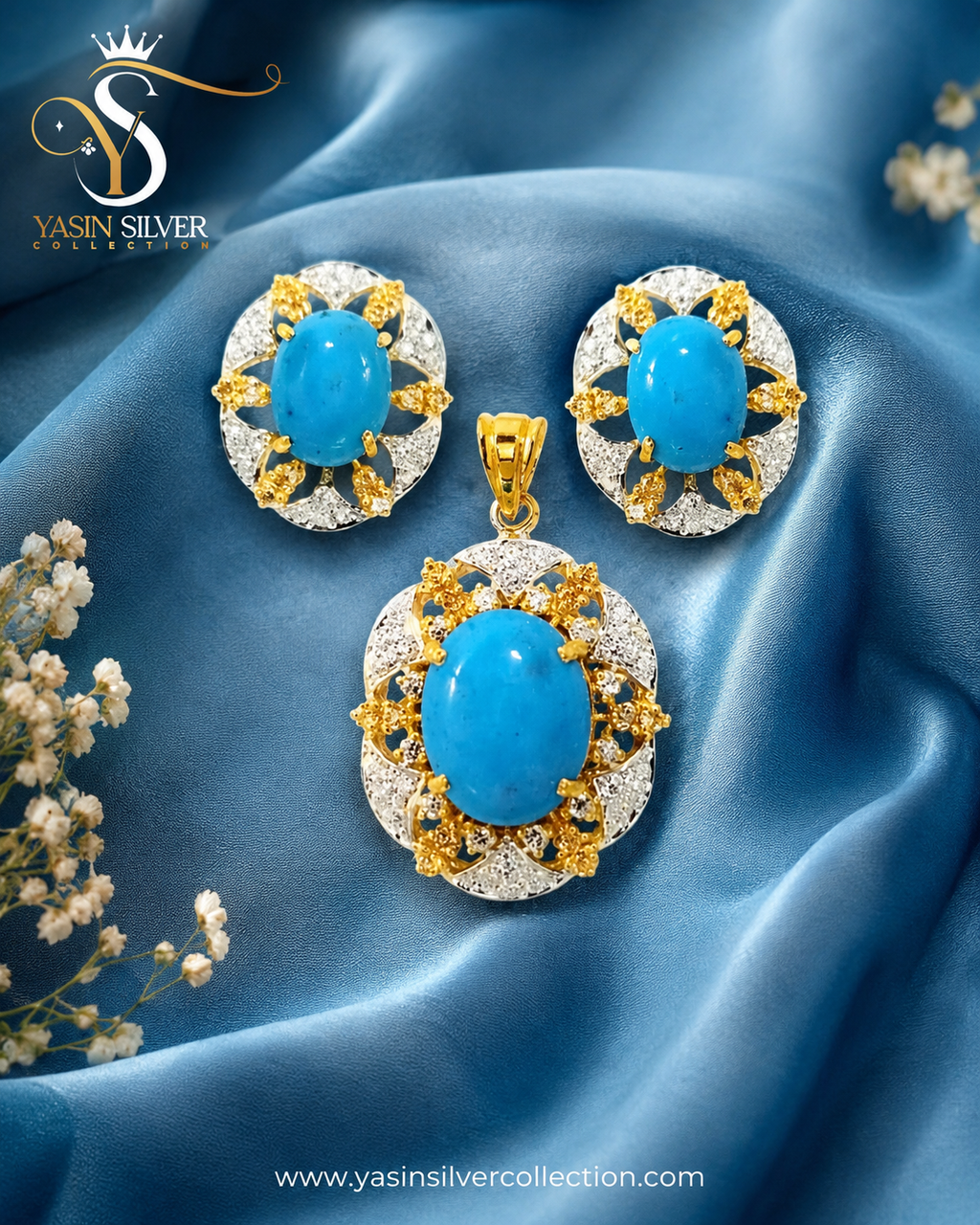 Royal Sky Turquoise Jewelry Set