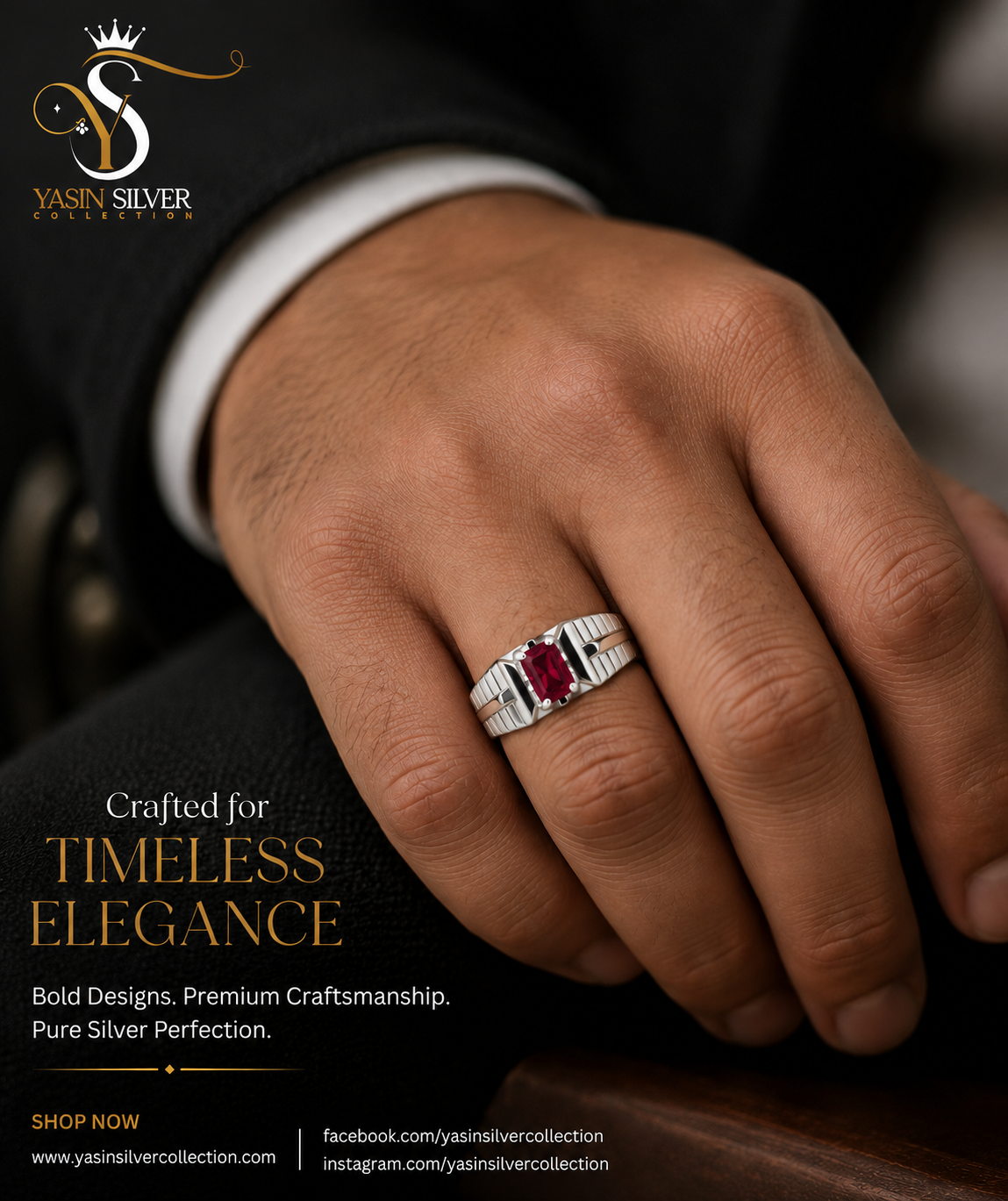 Royal Ruby Men's Signet Ring