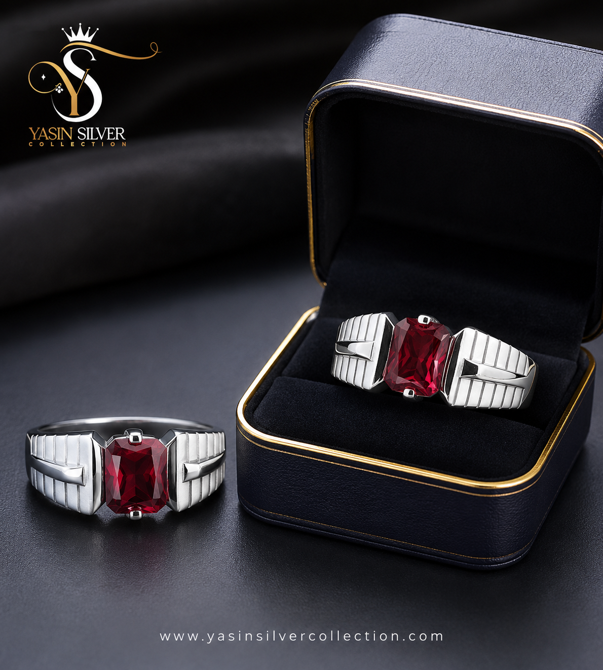 Royal Ruby Men's Signet Ring