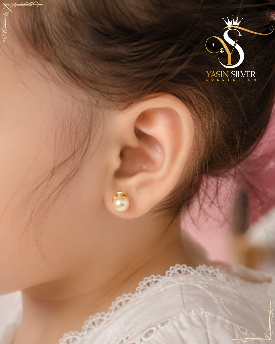 Classic Pearl Baby Studs