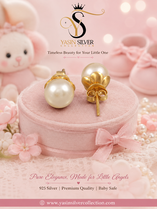 Classic Pearl Baby Studs