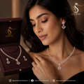 Rose Gold Grace Teardrop Jewellery Set