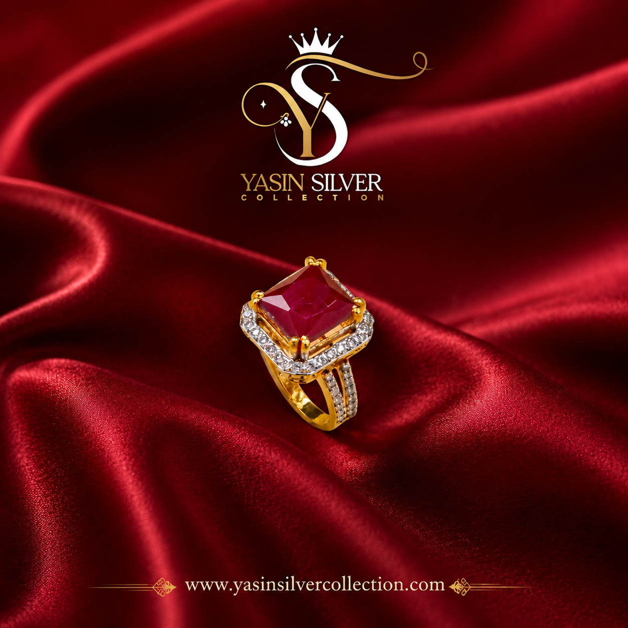 Royal Ruby Gold Ring