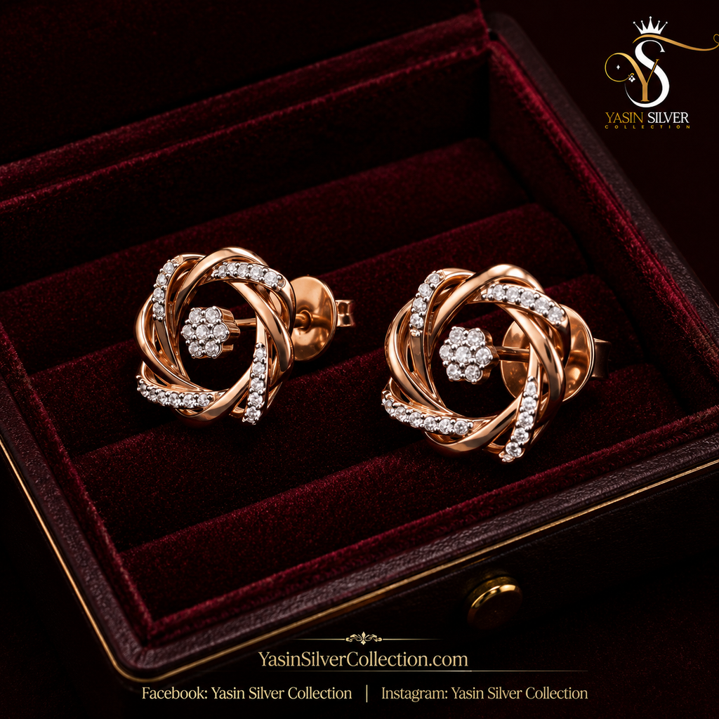 Royal Orbit Floral Pendant Set