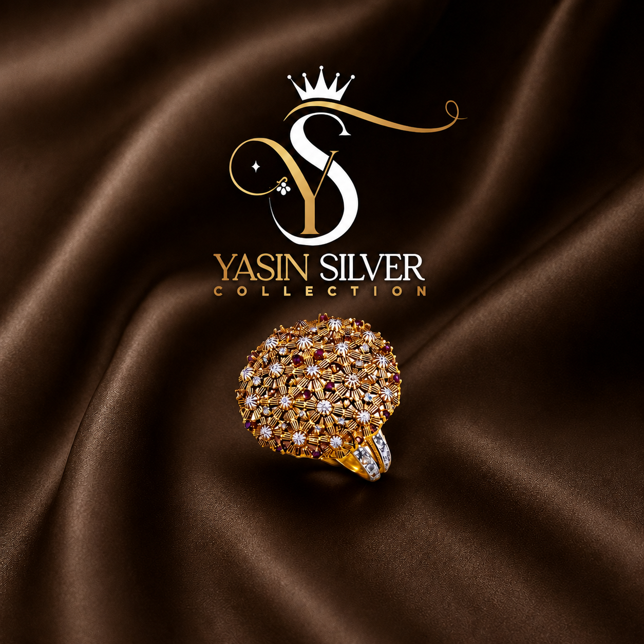 Exquisite Floral Statement Ring