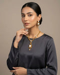 Royal White Opal Silver Necklace Set