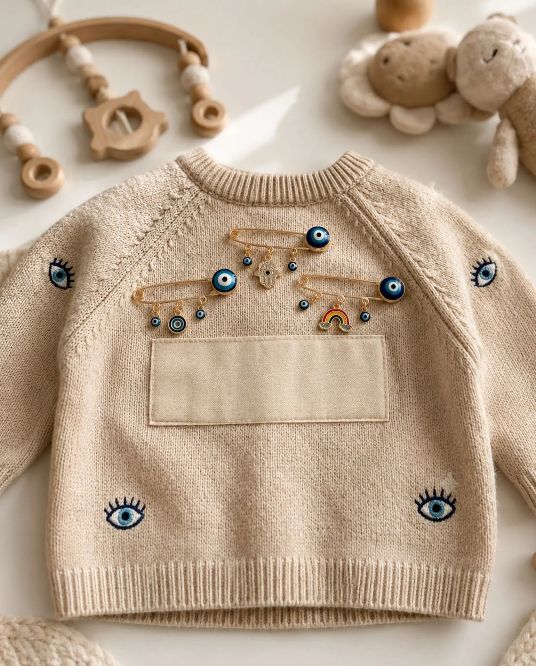 Evil Eye Protection Safety Brooch