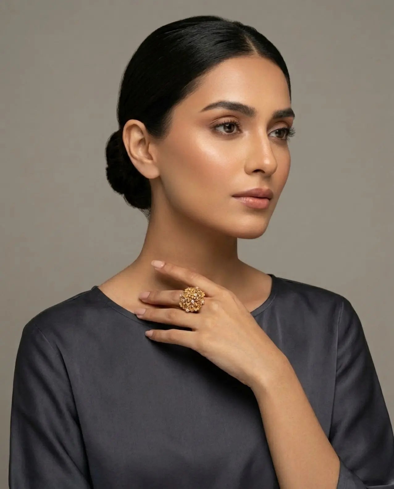 Stunning Floral Gold Rings