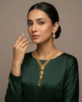 Royal Floral Silver Jhumka Choker