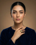Elegant Multi-Stone Gold Ring