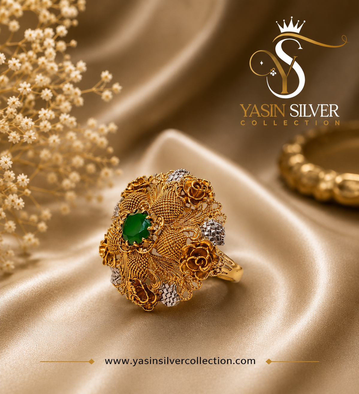 Royal Green Stone Ring