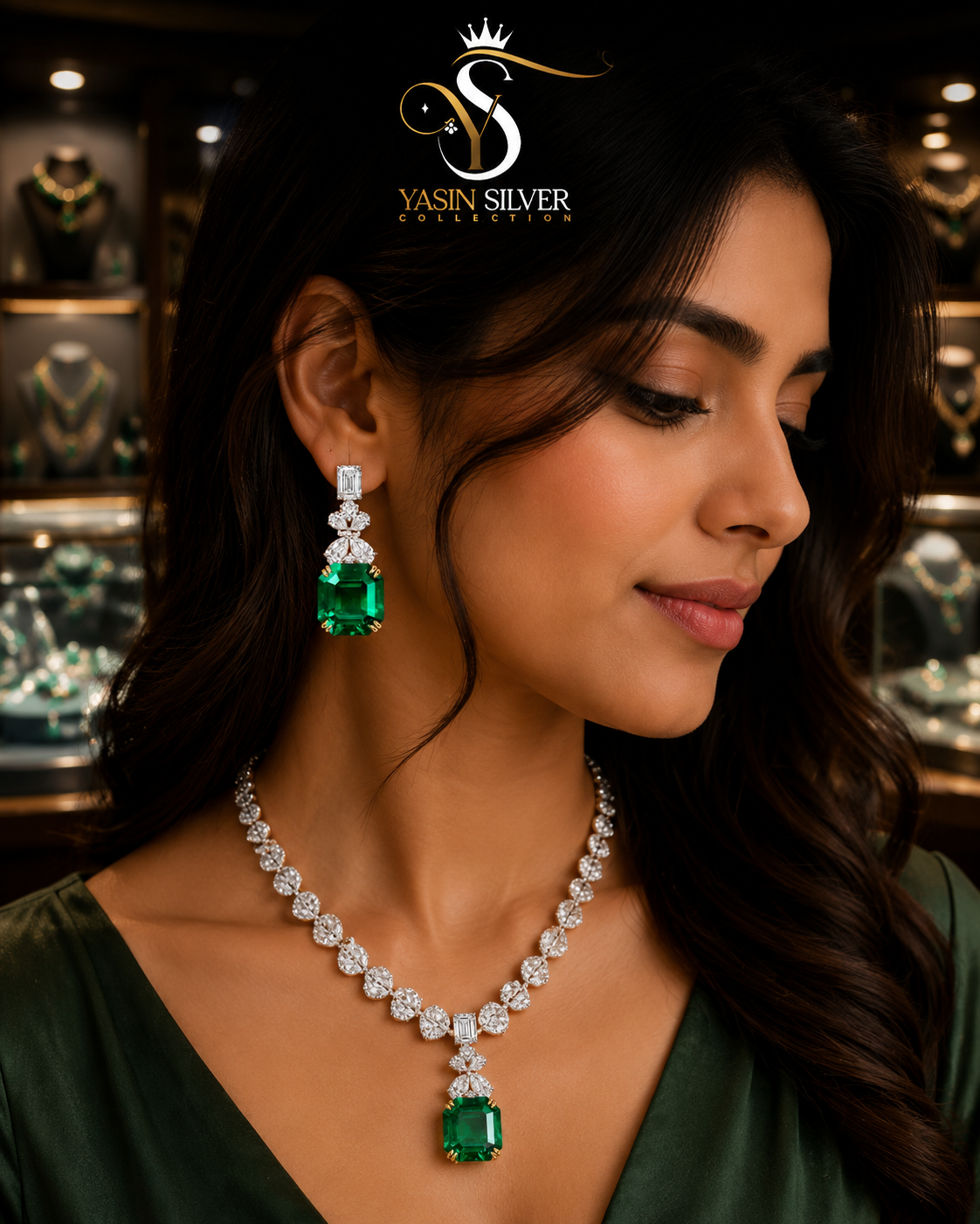 Emerald Majesty Jewelry Set