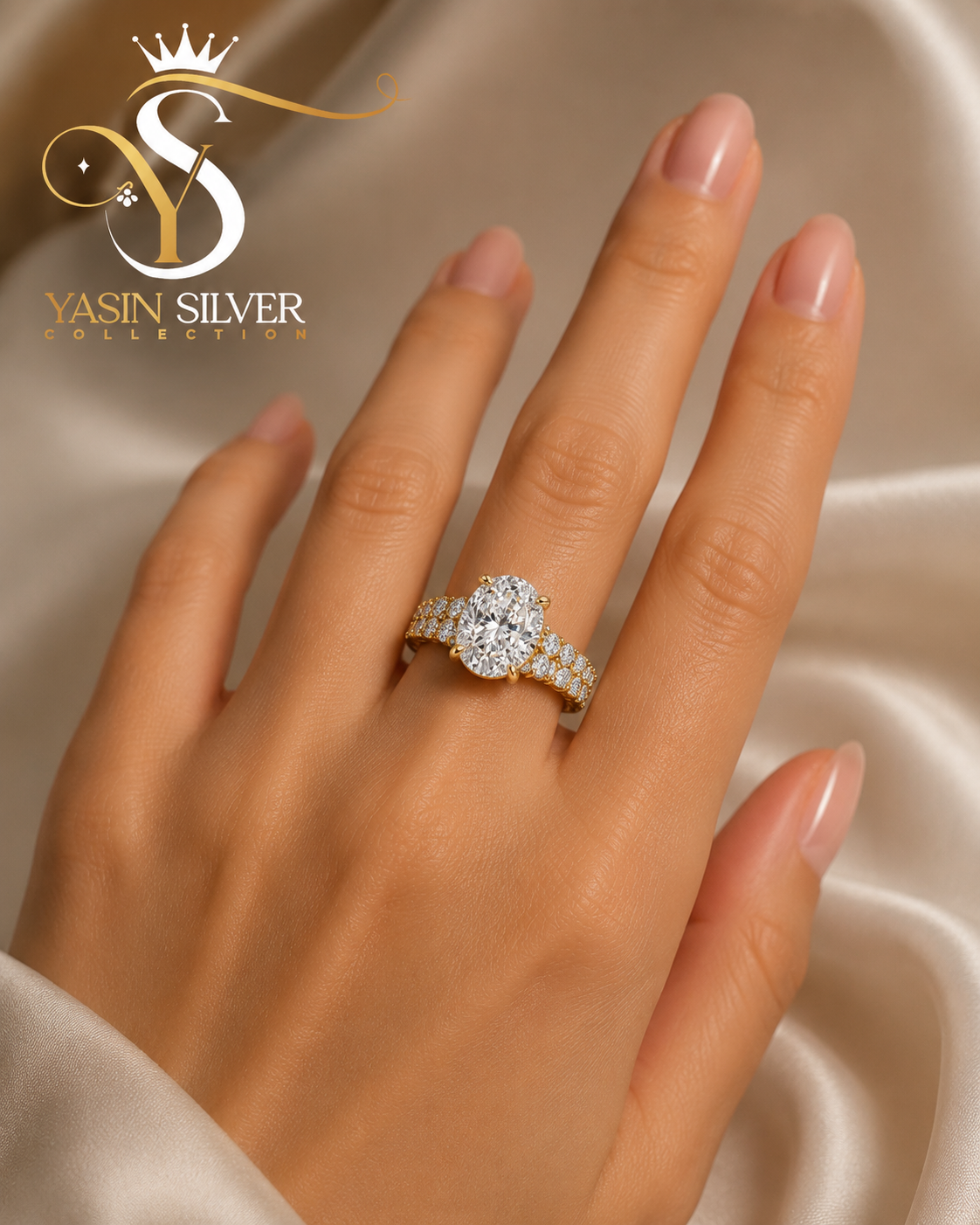 Gold Plated Crown Ring