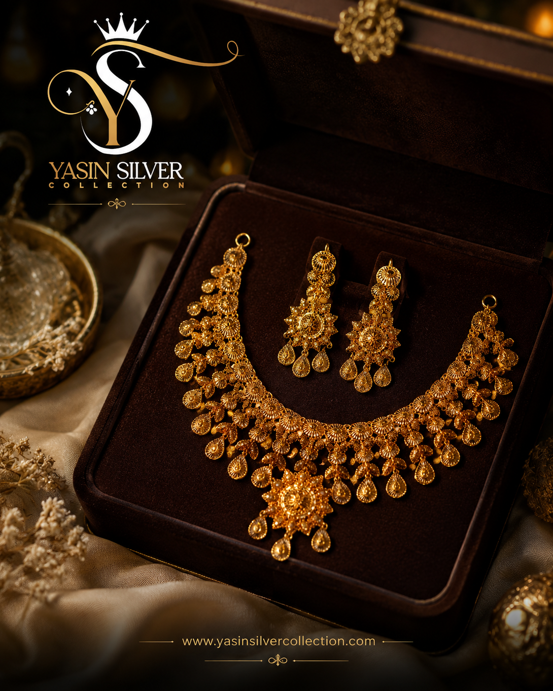 Royal Gold Plated Wedding Jewellery Set