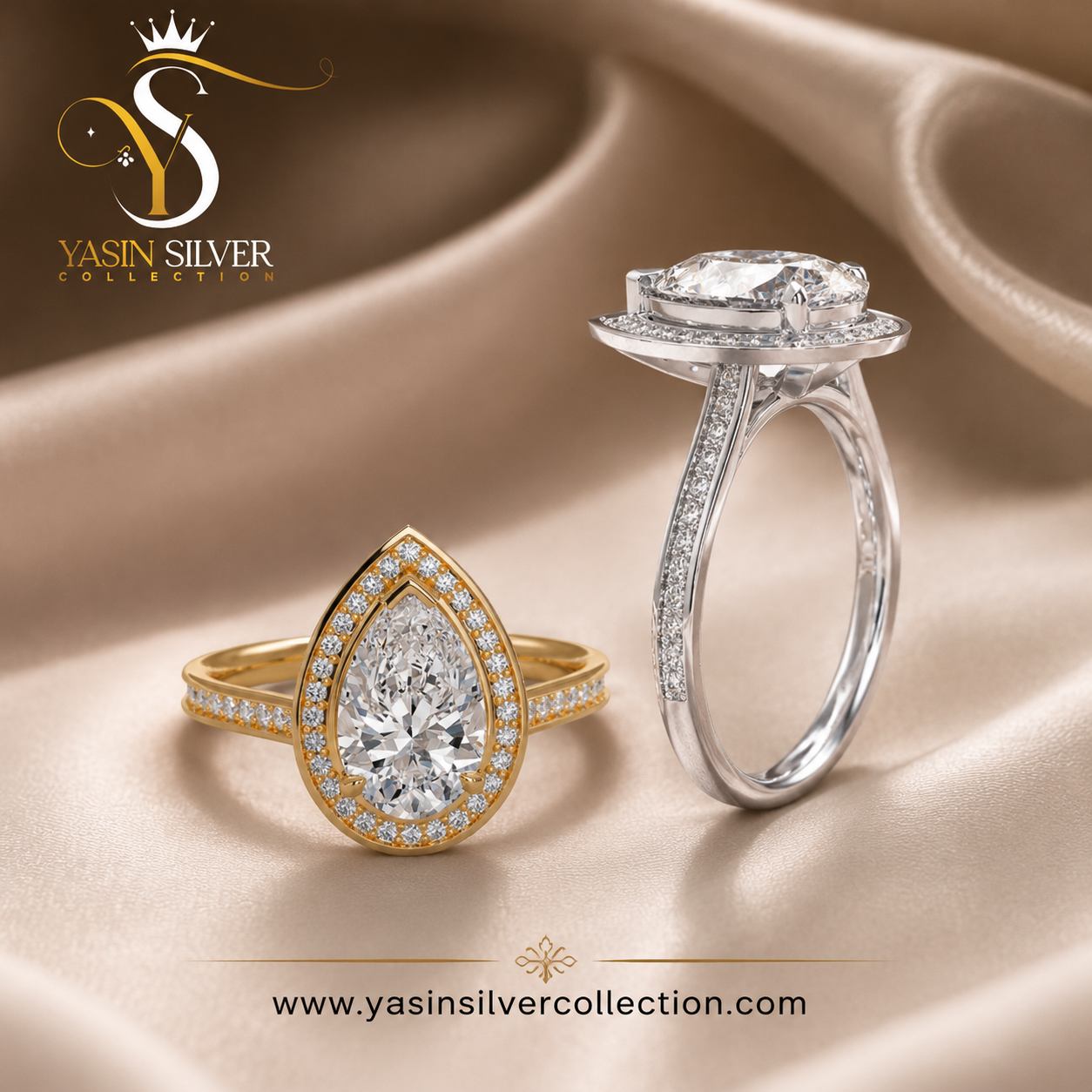 Two-Tone Solitaire Ring