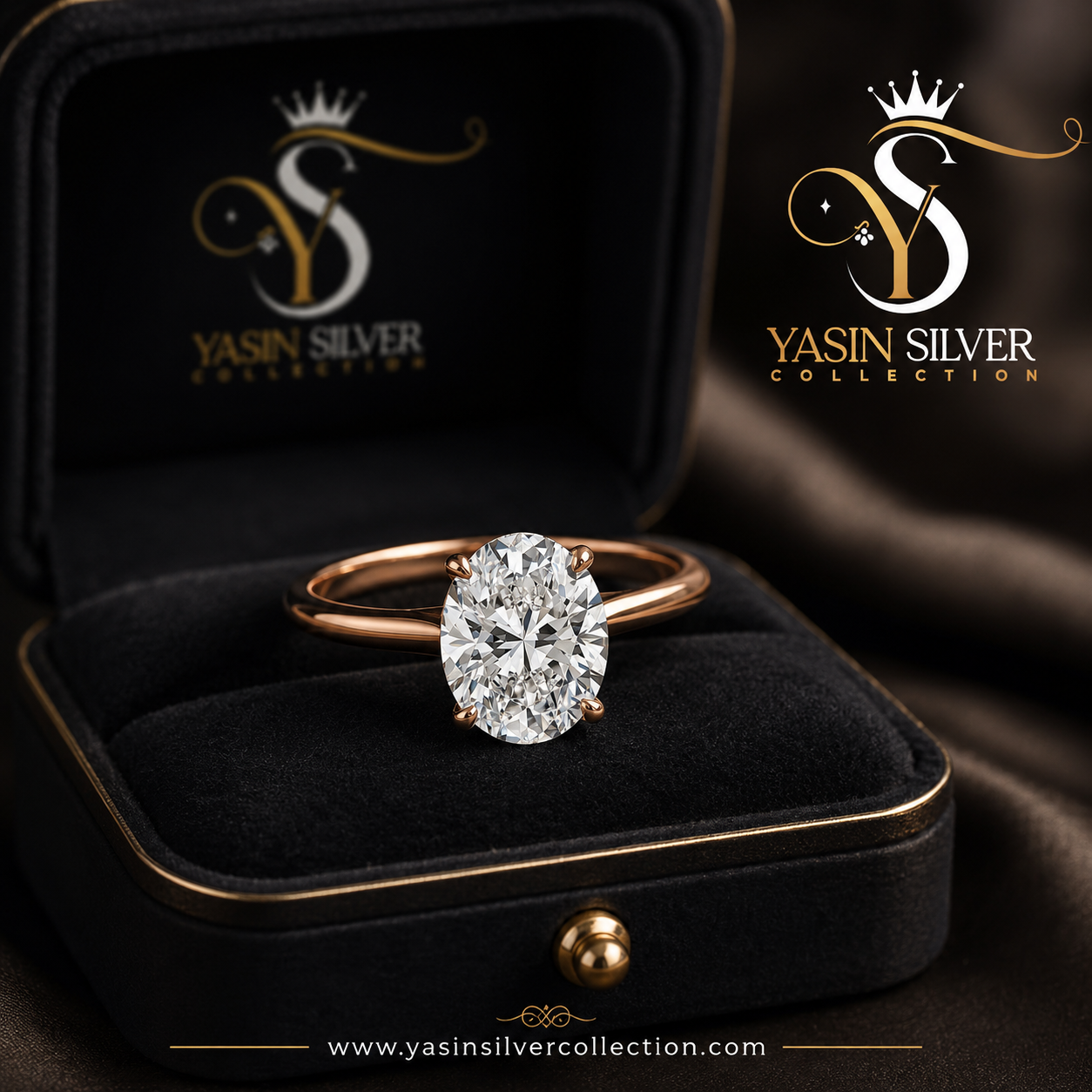 Royal Oval Solitaire Ring