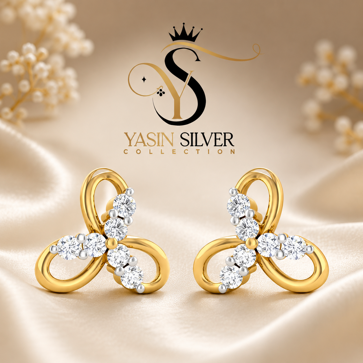Shine Loop Gold Earrings