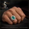 Emerald Stone Men’s Ring