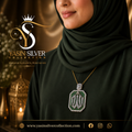 Green Zircon Islamic Pendant Necklace