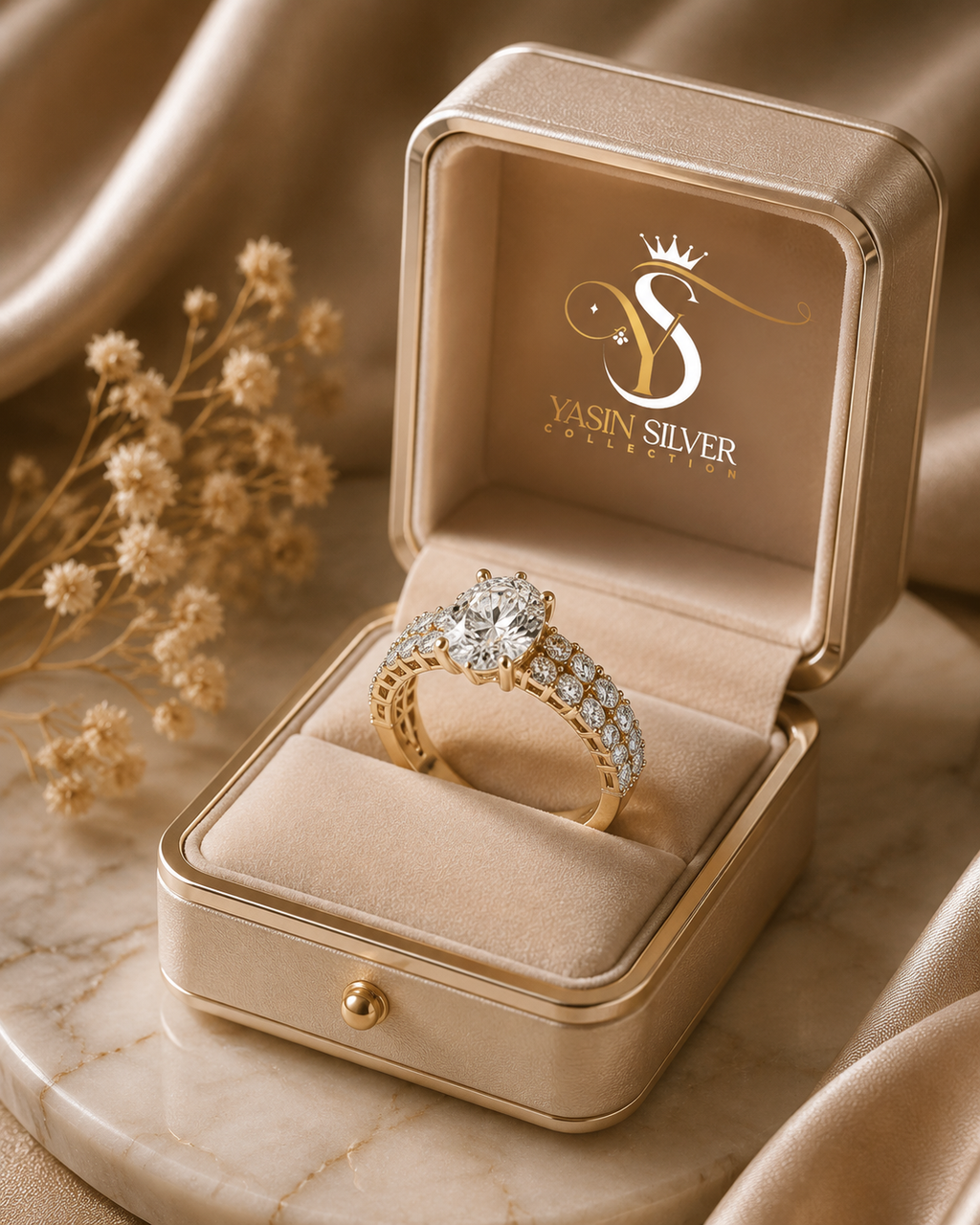 Gold Plated Crown Ring