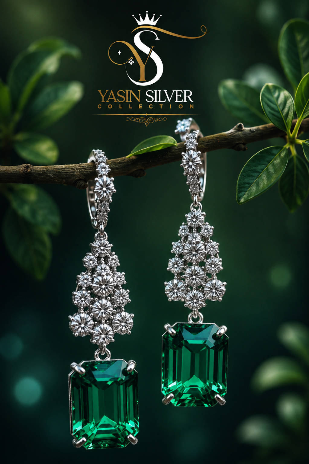 Emerald Bloom Luxe Earrings