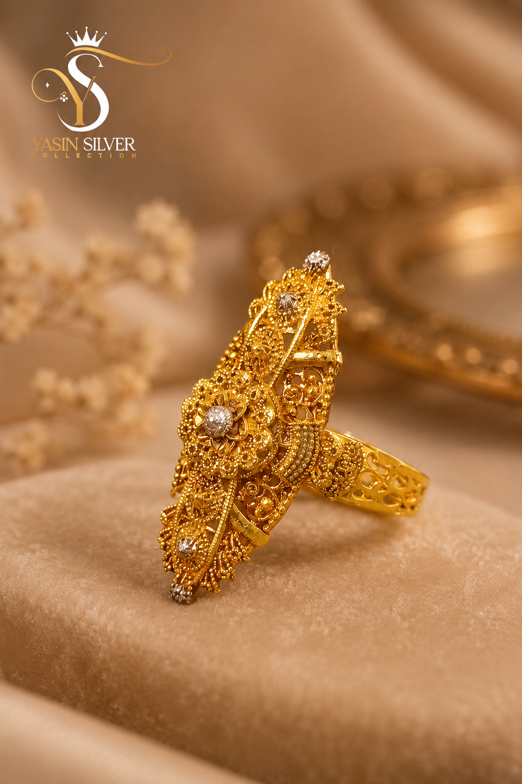 Kashmiri Floral Ring