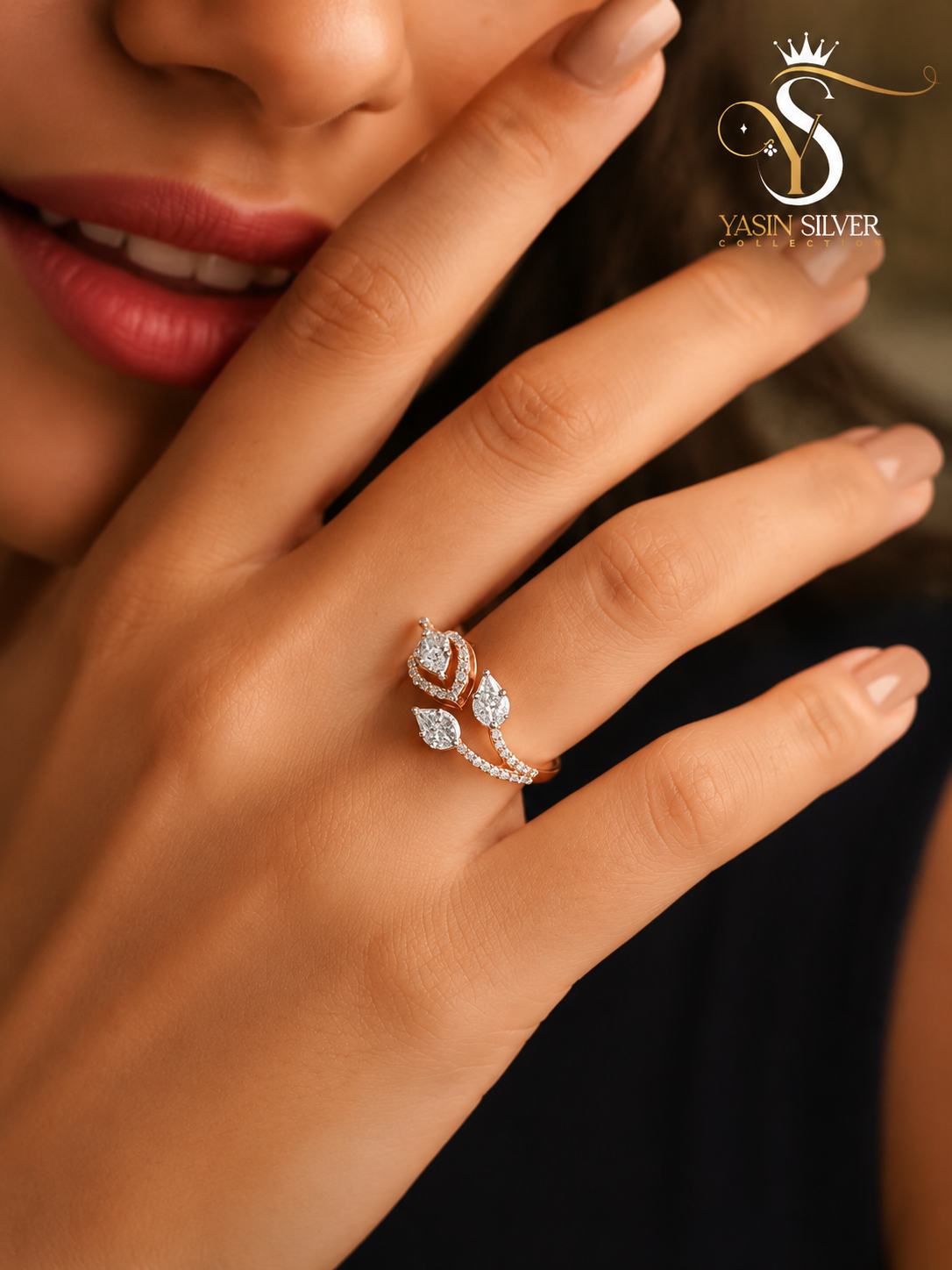 Rose Tulip Grace Ring