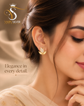 Lotus Glow Stud Earrings