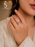 Crystal Butterfly Ring