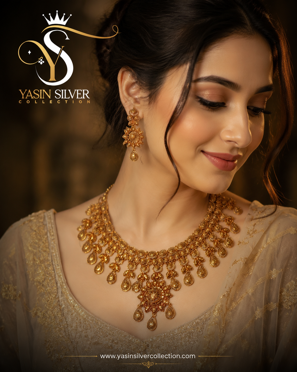 Royal Gold Plated Wedding Jewellery Set