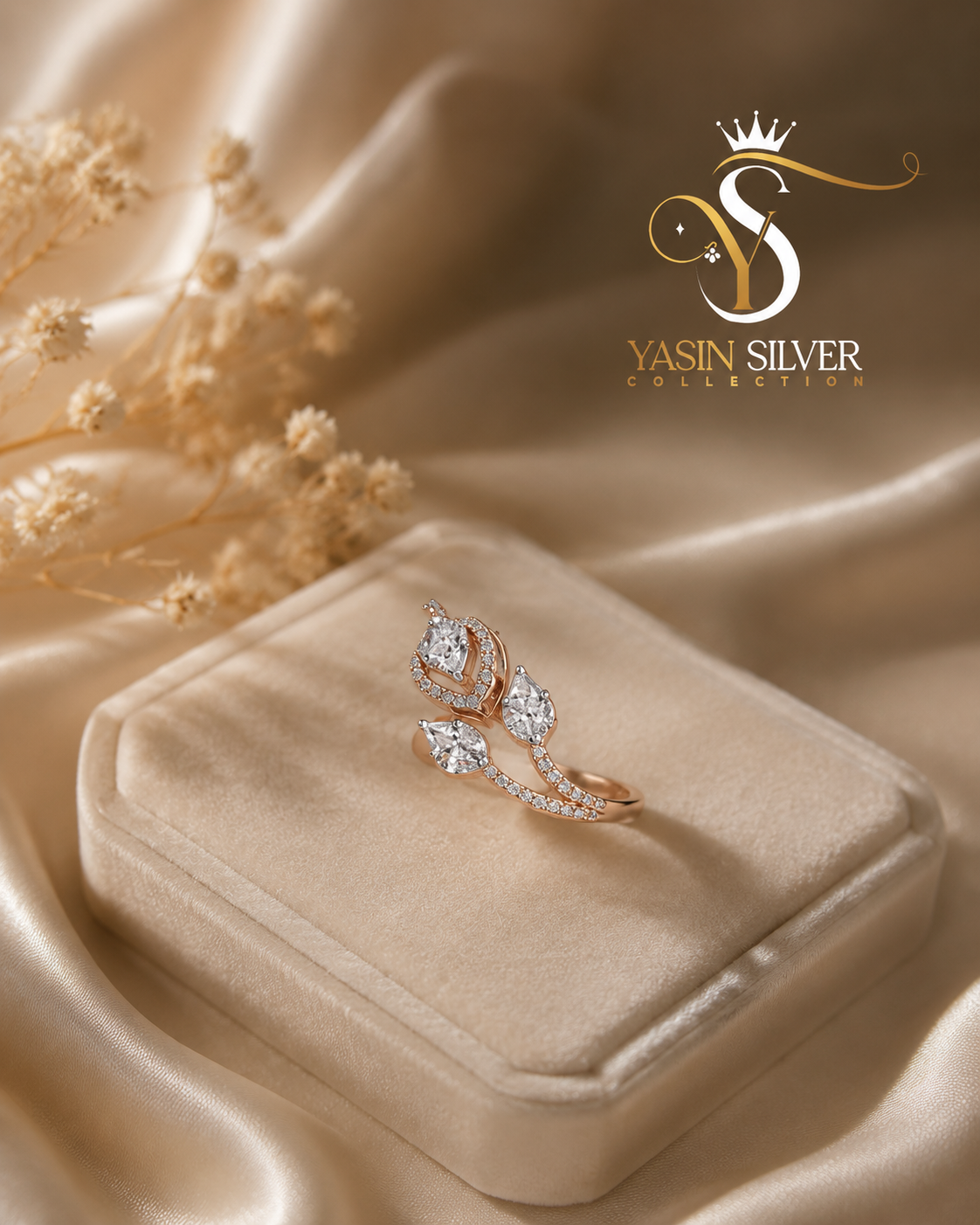 Rose Tulip Grace Ring