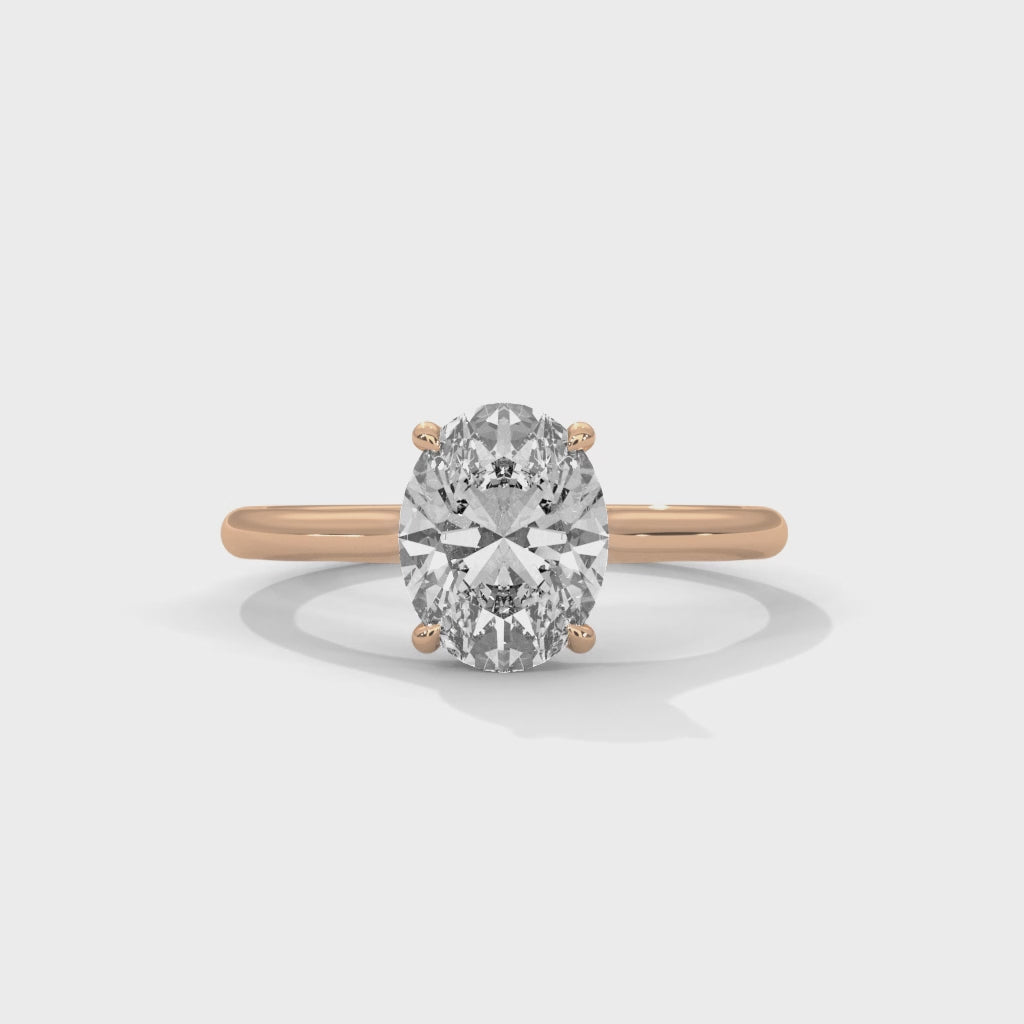 Royal Oval Solitaire Ring
