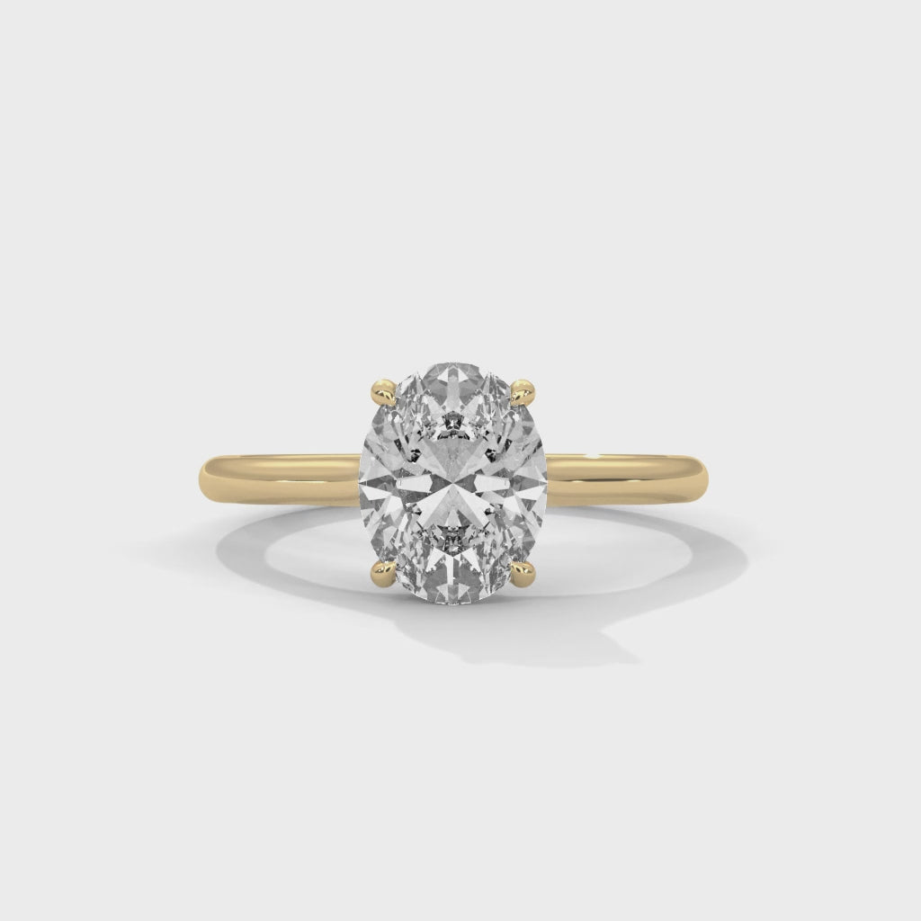 Royal Oval Solitaire Ring