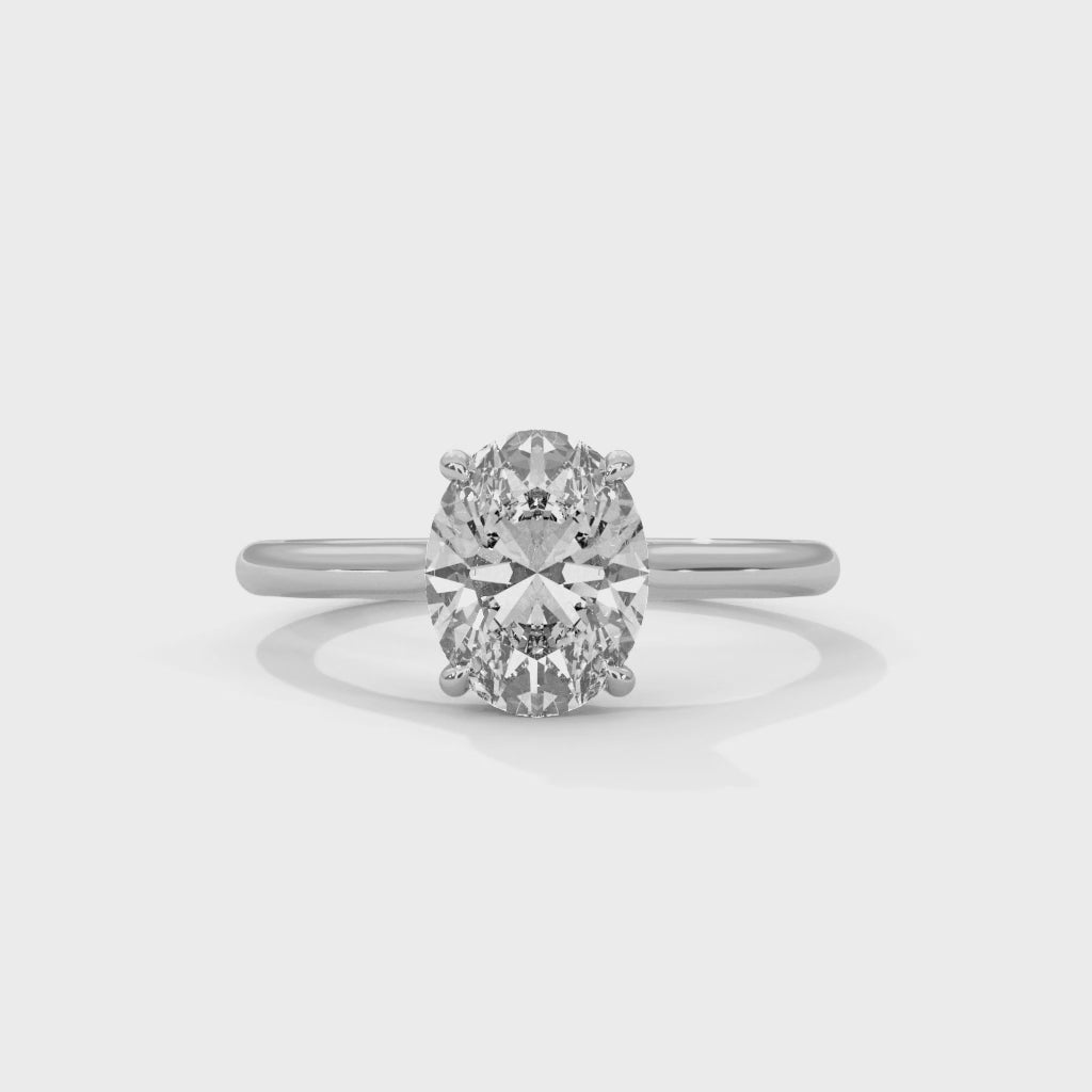 Royal Oval Solitaire Ring